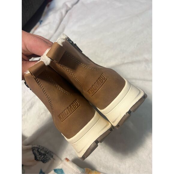 Khombu Brown Winter Boots Woman’s Size 7 - Picture 8 of 12